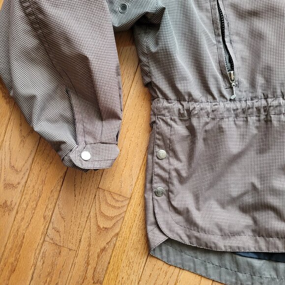 Sunice Windbreaker Jacket Women's Size L Brown Check - Picture 3 of 16